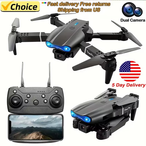 E99Pro RC Drone 4K Professinal With 1080P Wide Angle HD Camera Foldable Helicopter WIFI FPV Height Hold Gift Toy
